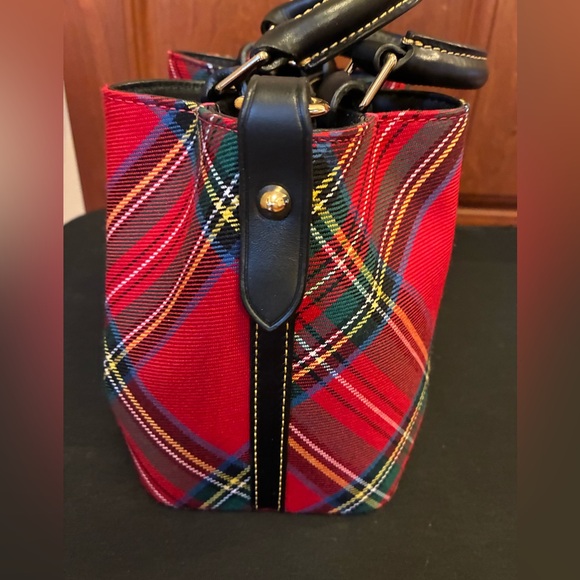 Dooney & Bourke Red and Green Plaid Mini Barlow - Picture 2 of 16